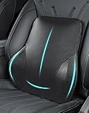 SEG Direct Lumbar Support for Car, Ergonomic Back Support for Office Chair, Driving Fatigue Back Pain Relief, Memory Foam with Breathable Leather, for Car Home Office Chair Recliner Couch