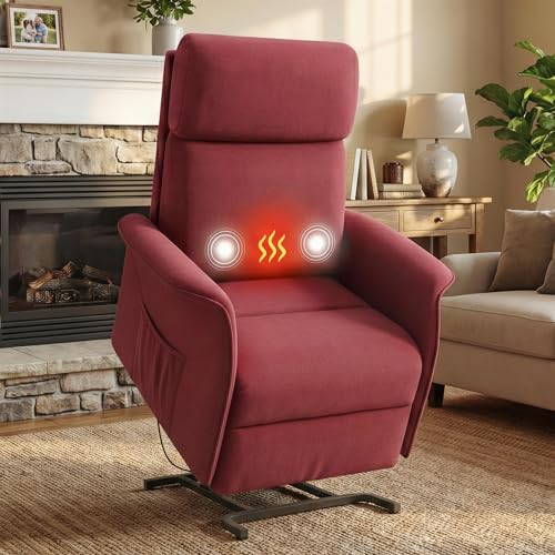 OKUP Power Recliner Chair with Massage and Heat