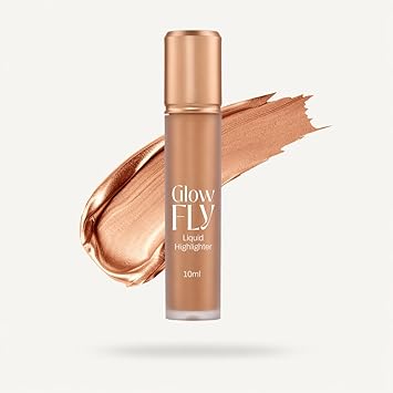 Glow FLy Liquid Highlighter in Winged Rose, Enriched with Sunflower Seed Oil (02 Winged gold)