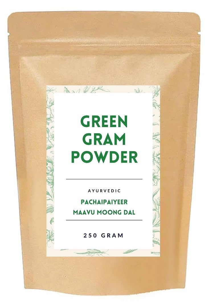 MM 100gm Ayurvedic Homemade Green Gram/Moong Dal Powder for Removes Dead Skin Cells, Acne and Pimples, Improve Hair Strength