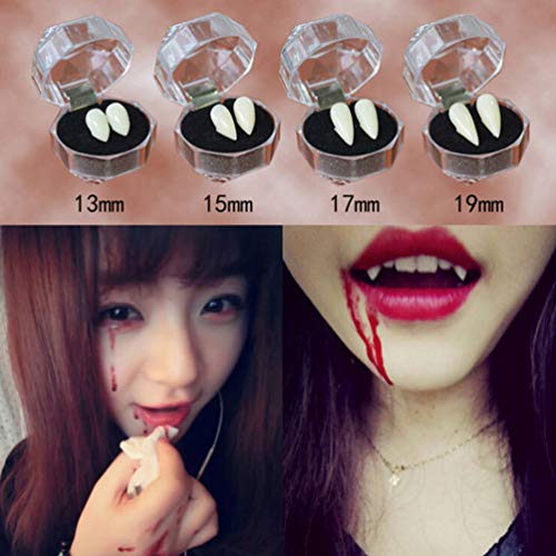 Milisten 3 Pairs of Vampire Teeth Fangs Halloween Party Cosplay Teeth Halloween False Teeth Masquera