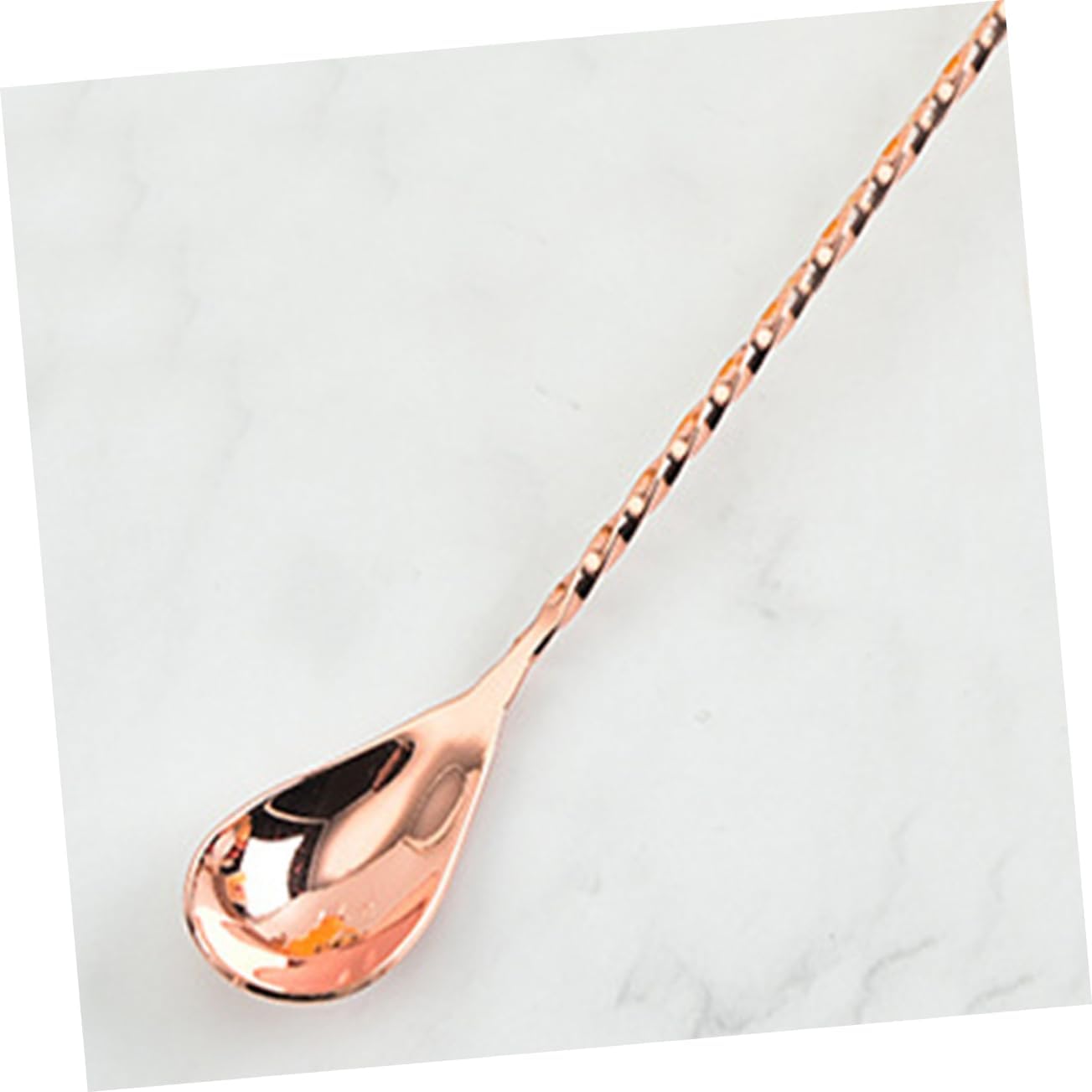 ABOOFAN 4Pcs Stainless Steel Mixing Spoons Long Handle Cocktail Stirring Utensils for Juice and Drinks and Easy to Clean