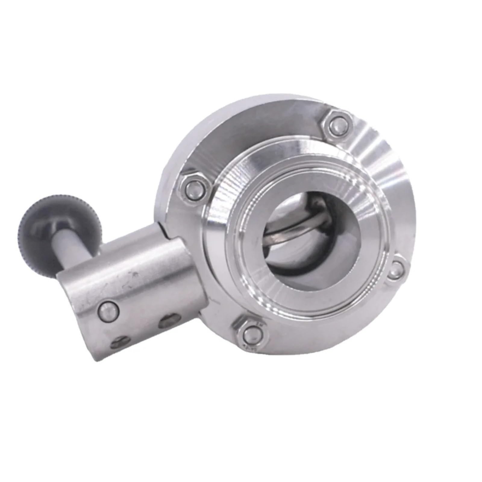 KXIWLUFV Fit 19mm-108mm Pipe OD x 1.5" 2" 3" 4" Tri Clamp Sanitary Butterfly Flow Control Valve SUS 304 316L Stainless Beer Brewing Home(32mm Od K50.5mm,304)