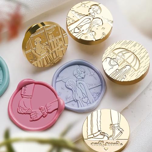 Ensemble de cachets de cire Saint-Valentin pour amateurs de papeterie - 3