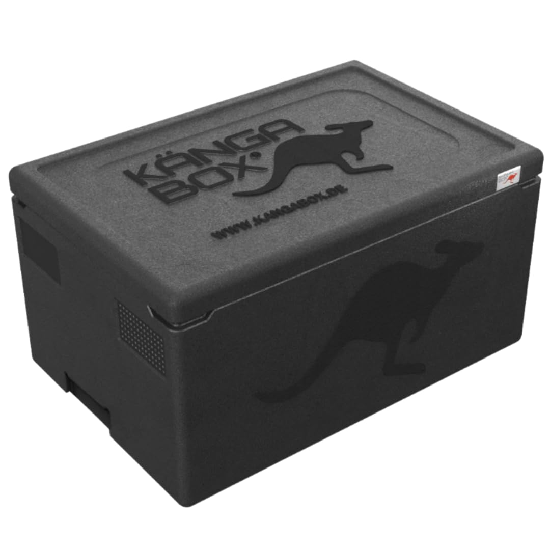 Professional Thermobox & Kühlbox GN 1/1 48L Unterfassgriffe – Patentierte Glatte Innenfläche – Top Isolierung – Dicht schließender Deckel – Spülmaschinenfest – Styroporbox war gestern