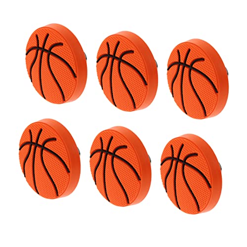 TEHAUX 6 Piezas Pomos Anticolisión con Diseño de Baloncesto para Muebles Infantiles Tiradores Decorativos para Armarios Accesorios Seguros y Resistentes para Habitaciones