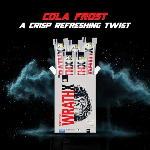 Image of MuscleBlaze Pre Workout WrathX Powder, Cola Frost, 85g | 5 Servings | With Creapure, NitroBlaze & BioPerine