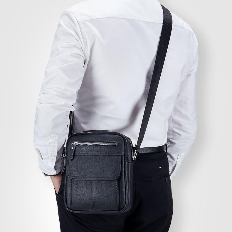 Bolsa de Hombre de Cuero para Hombro y Negocios miniatura 4