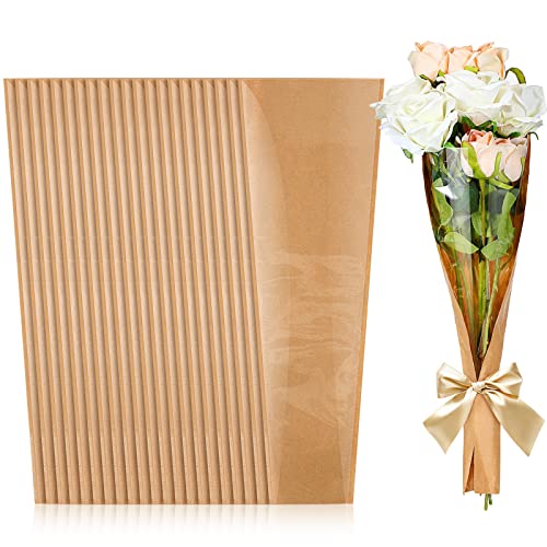 Sabary 100 Pcs Flower Bouquet Wrapping Paper...