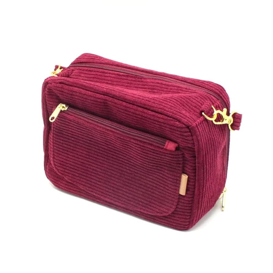 感謝価格　nina レア生地　コーデュロイ　10cmファスナーポーチ　人気 Linen la vie(リネン ラ・ヴィ)：犬柄 コットンリネンシリーズ