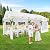 COBIZI 10x20 Party Tent Heavy Duty, Galvanized Wedding Tent, Event Shelter Tent for Parties, Outdoor Tent with Built-in Sandbag, Carpas para Fiestas, Large Tent, Waterproof, White