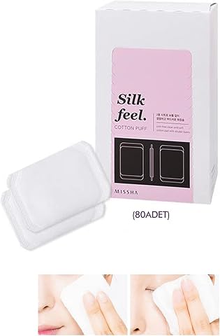 MISSHA Yumuşak Makyaj Temizleme Pamuğu Silk Feel Cotton Puff (80ADET)