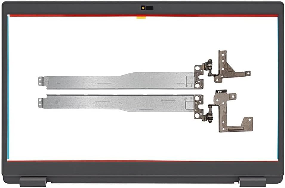 NEW Replacement Laptop LCD Back Cover Top Case Rear Lid with Hinges and Front Bezel Frame for Dell Latitude 3510 E3510 Black Gray 08XVW9 8XVW9 0GCK6R GCK6R