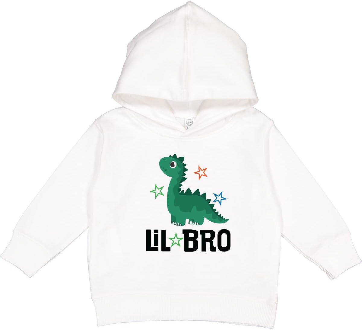 inktastic Little Brother Announcement Boys Dinosaur Toddler Hoodie