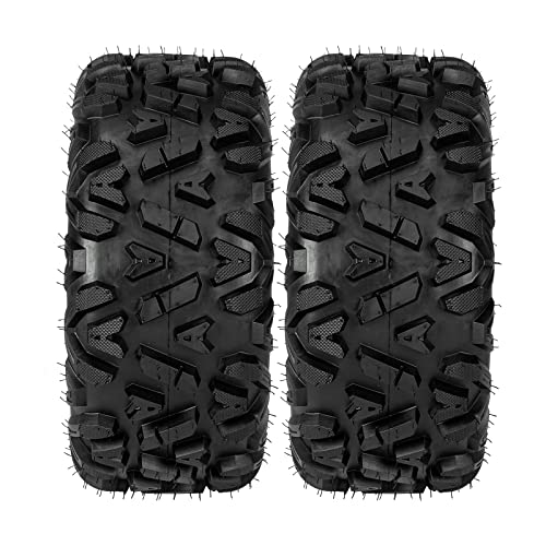 Sunroad Set Of 4 Atv Utv Tires 25X8-12 Front & 25X10-12 Rear 6Ply All-Terrain Tubeless #TOP4