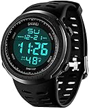 LYMFHCH Men's Digital Sports Watch LED Screen Large Face Military Watches for Men Waterproof Casual Luminous Stopwatch Alarm Simple Army Watch