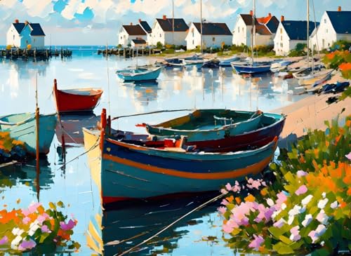 Poster marin Meechi paysage sur toile sans cadre 50x70 cm