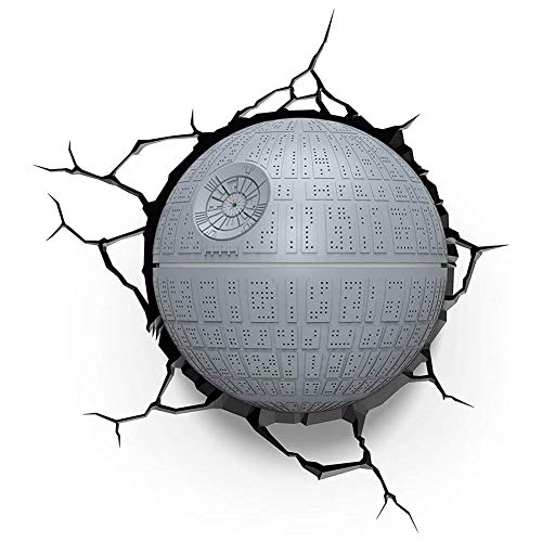 Lámpara Estrella De La Muerte Pared 3D, Sala De Creative Decorativo Niños Indoor Luz De La Noche, para El Dormitorio De La Sala De Iluminación, Prefecto Regalo para Los Fans De Marvel