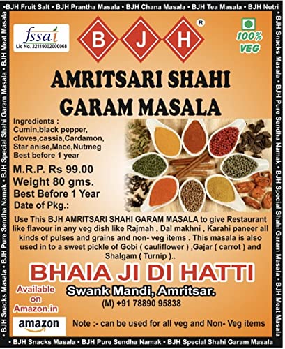See full amazon price history chart for BJH Amritsari Shahi Garam Masala(pack of 3 x 80gms) BJH Amritsari Shahi Garam Masala(pack of 3 x 80gms) (B09PRN4YN5) Amazon Price History, Amazon Price Tracker