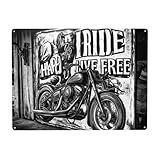 Retro Blechschild Werkstatt, Schild Motorradwerkstatt, Wandkunst, Türschild Zum Aufhängen, Kreatives Geschenk Für Garage Und Werkstatt, 30x40cm