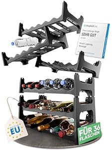 Novaliv Flaschenregal für 36 Flaschen