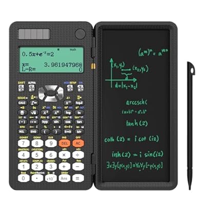 NEWYES Calculadora Científica de Ingeniería con Tableta de Escritura con Batería Solar Calculadora 991ES plus actualizada con 417 funciones