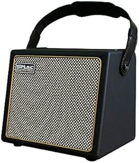 Acoustic Guitar Amplifier, 30 Watt Bluetooth Speaker Rechargeable Portable Acoustic Guitar Amp with Reverb Chorus Effect,3 Inputs,USB Charging Interface Black
