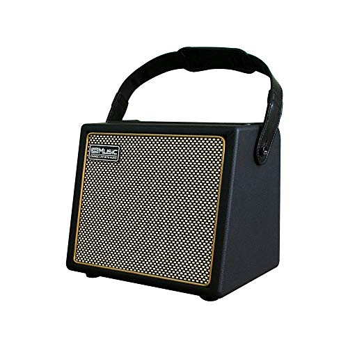 Acoustic Guitar Amplifier, 30 Watt Bluetooth Speaker Rechargeable Portable Acoustic Guitar Amp with Reverb Chorus Effect,3 Inputs, Black by COOLMUSIC - Used condition - US$113.99