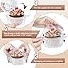 Slomg 100 Pack Plastic Cupcake Containers with Dome Lids, Disposable Individual Clear Cupcake Boxes Holders Carrier, Single to Go Cake Packaging Muffin Containers for Dessert Donut Salad Wedding Party