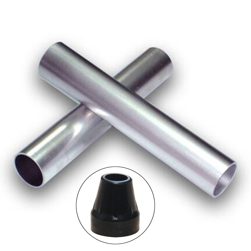 Muletas Plegables (1 par), muletas de antebrazo ortopedicas, bastón Rosa Ajustable, Bastones Ligeros for Caminar, ayudas de Viaje Plegables (para una Altura de 140-185 cm)