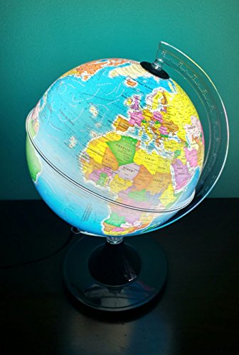 Globo Terrestre Físico E Político - 21 Cm de diâmetro - É Abajur