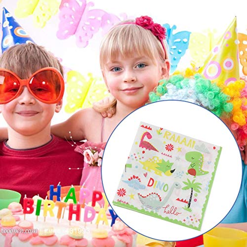 Conjunto de panos de papel para festas de aniversário de crianças, conjunto de toalhas de mesa com b