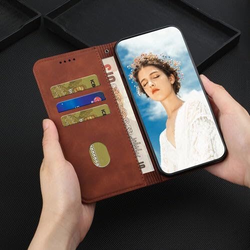Étui Xiaomi 13 Pro 5G rouge anti-chute avec rabat magnétique