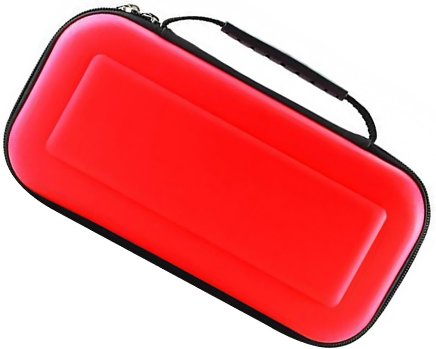 Angoily Game Console Storage Bag for Wear-Resistant Handheld Accessory Double Zipper Pu Material for Travel and