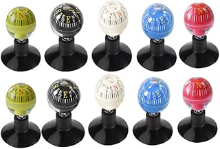 بوصلة السيارة تصميم بسيط يناسب أي نمط من السيارات ، بوصلة صغيرة متعددة الاستخدامات (10 قطع الوان متنوعة) - من كابرمصر 2020