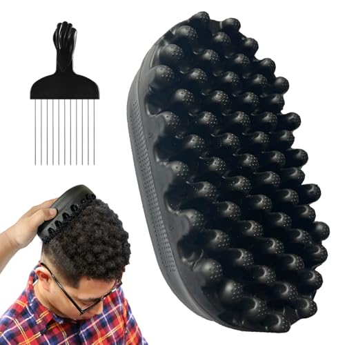Brosse à cheveux afro pour sublimer vos boucles 4C lors de votre routine à domicile
