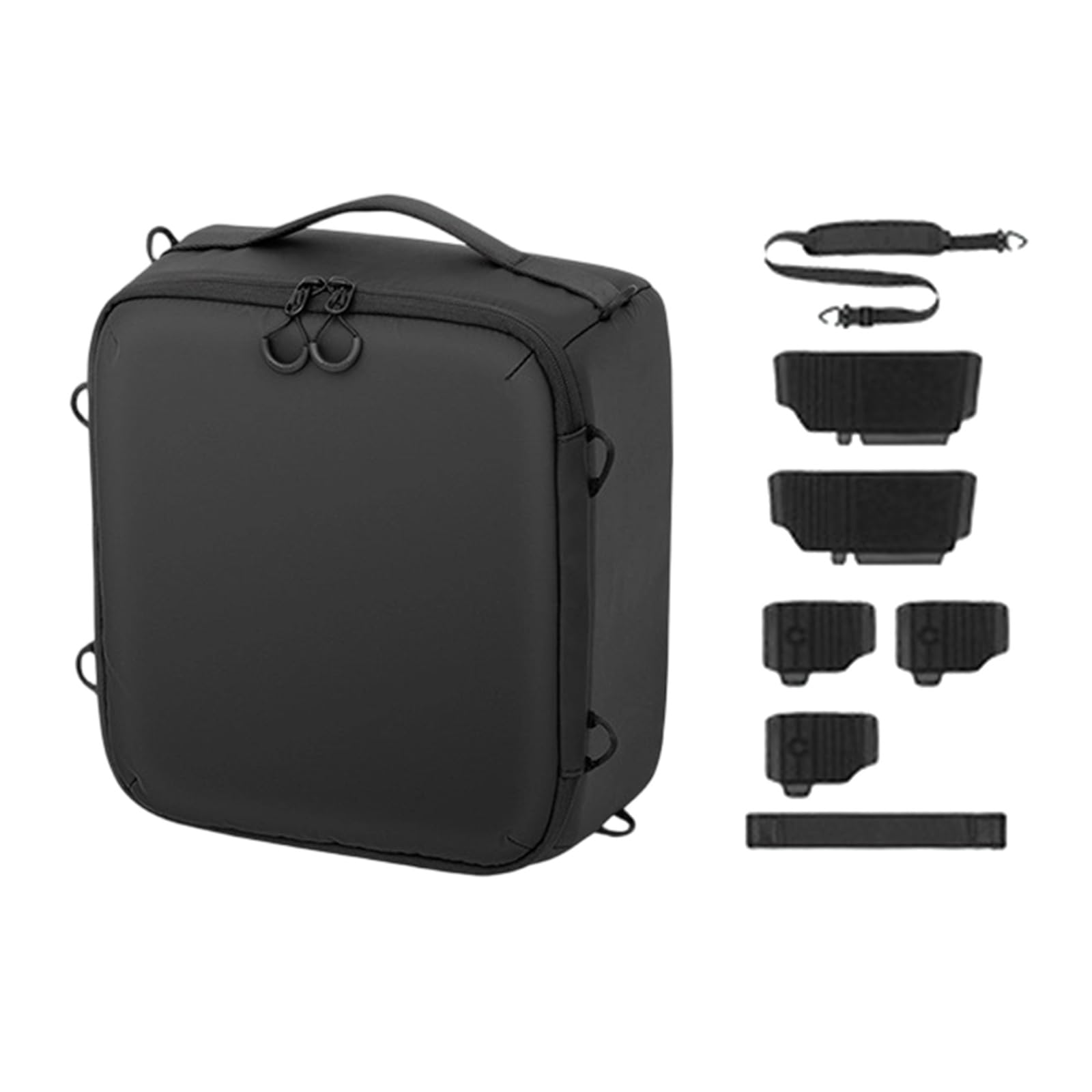 Bolsa impermeable para cámara réflex digital con compartimentos ajustables para protección de lentes, bolsillos de almacenamiento para fotógrafos