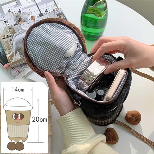 Cute Plush Girls Crossbody Bag for kids Cartoon Women Shoulder bag Plush Purses Kawaii Novelty Wallets Messenger Bag Gift for girls kids teens Removable strap4