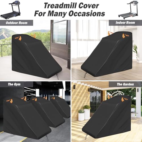 Image of XYZCTEM Treadmill Cover Waterproof Dustproof Running Machine Cover Exercise Workout Equipment Protective with Windproof Drawstring and Air Vents for Home Gym Indoor Outdoor