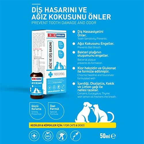 KIKI Excellent Kedi & Köpek Ağız Ve Diş Bakımı 50 ml. KCD105 - Görsel 2