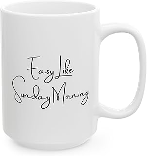 Easy Like Sunday Morning Mug, Easy Sunday Mug, Morning Coffee Mug, Gift for Lazy Day, Sunday Gift, Weekend Mug, Brunch Lover Gift, Breakfast in Bed Mug, Chill Day Mug, Relaxation Gift