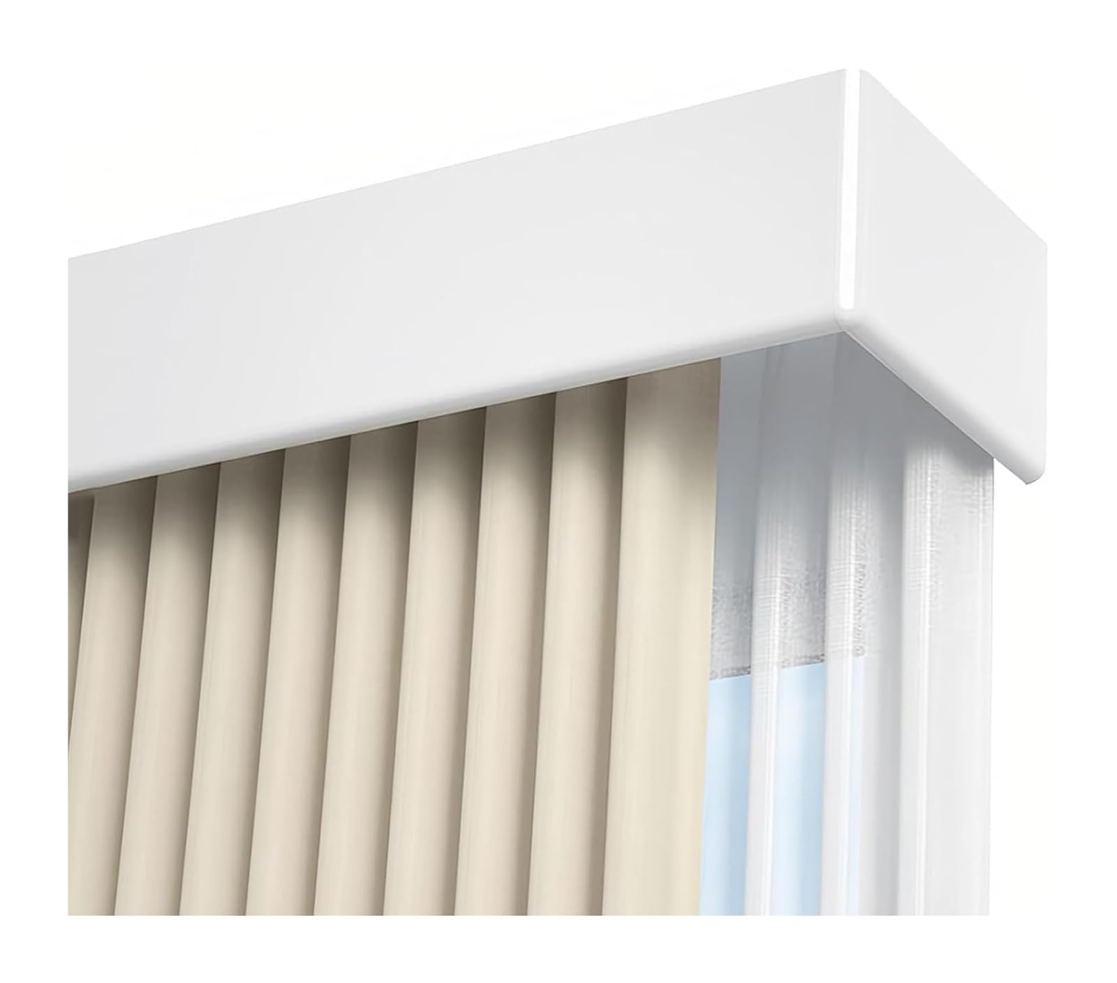Curtain Track Double Tracks, Double Curtain Track Pelmet Aluminum Silent Wall Ceiling Mount Multi Sizes Room Divider(Wall Mount,10.8FT/330CM)