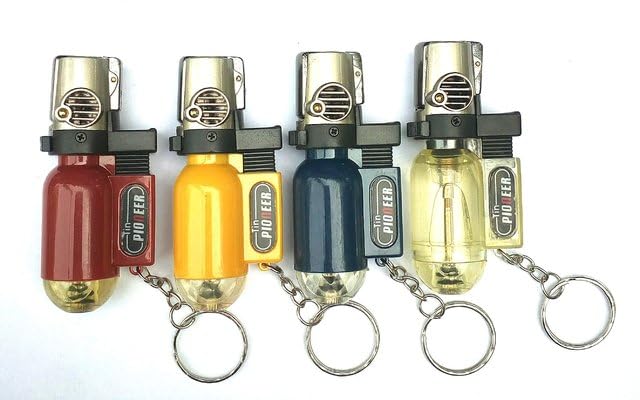 Image of KOFY Aluminium Tin Pioneer Jet Flame Refillable Lighter 1Pc