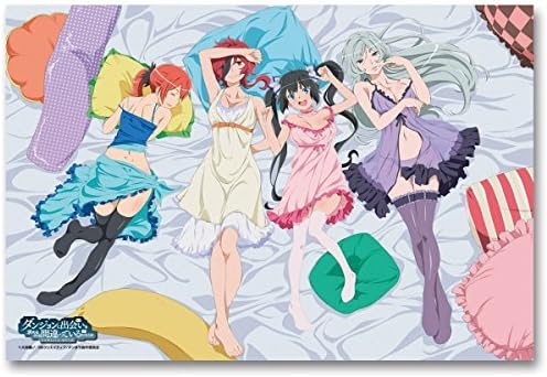 Minnano-Kuji Is It Wrong to Try to Pick Up Girls in a Dungeon Desk mat C Award queue Goddess Loki,Hephaistos,Freya,Familia Myth