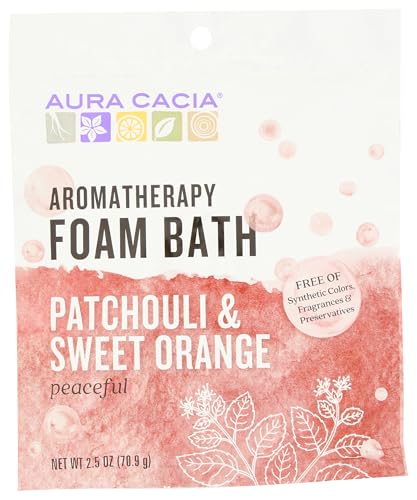 Aura Cacia, Foam Bath Patchouli Sweet Orange, 2.5 Ounce