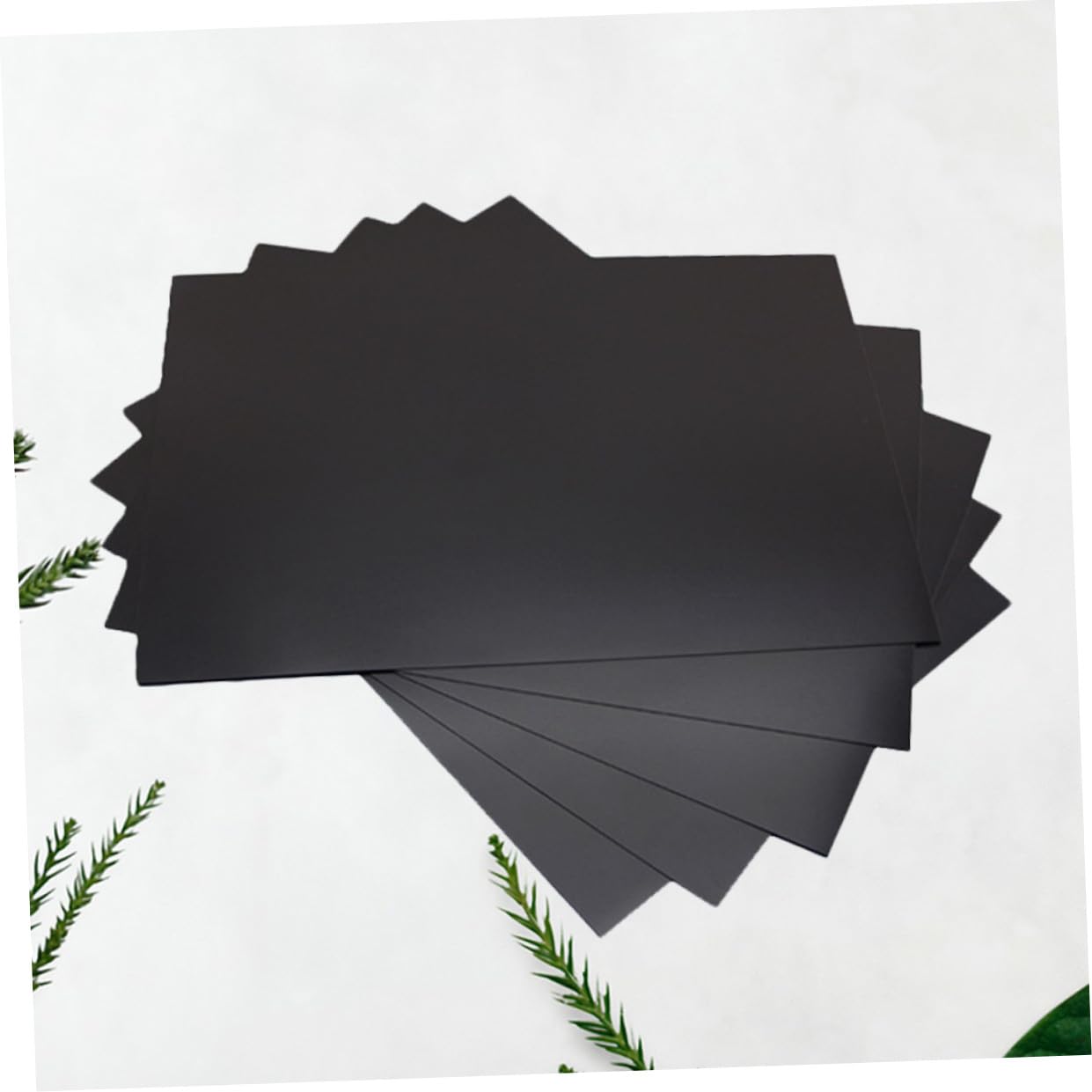 Selbstklebende Magnetgummi Magnetstreifen Nicht Faltbar 5 Stück Größe A4 aus Flexiblem Gummi in Schwarz für Kühlschrank und Magnetische Flächen