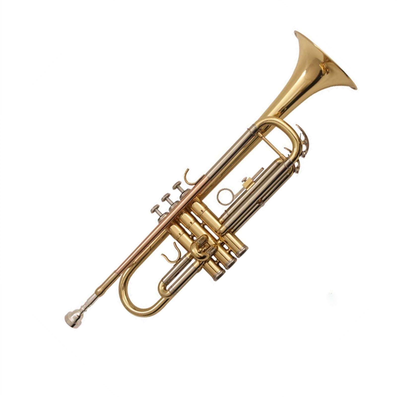 Standard Trąbka Trąbka Bb Instrument Trójtonowy Początkujący Profesjonalny Przenośny Standardowy(PhosphorBronze)
