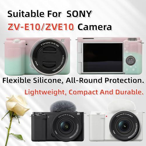 Funda de silicona para cámara Sony ZV-E10 con protectores miniatura 2