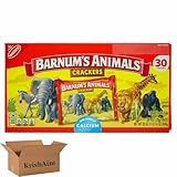 Barnums Animals Crackers, Good Source of Calcium, 30 Pouches, 30 oz