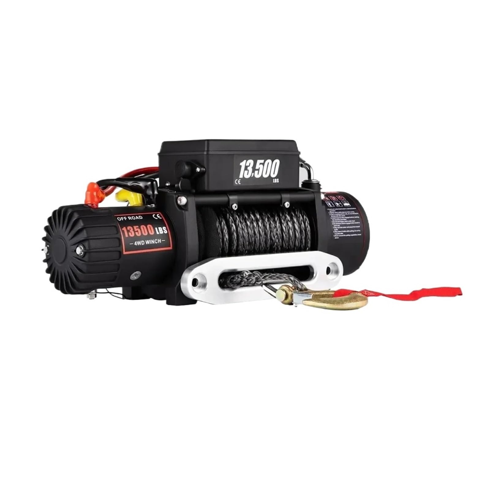 Wciągarki elektryczne Wciągarka 12V 13500/4500/3500LBS z liną syntetyczną i bezprzewodowym pilotem do awaryjnego odzyskiwania ATV/ciężarówki/przyczepy 4X4 Wciągarka na kable elektryczne(13500LBS)